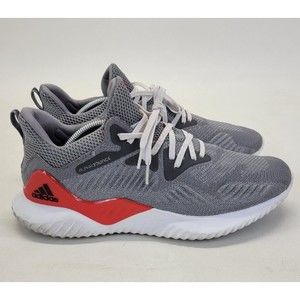 Adidas Alphabounce Beyond Grey Red Size 11 Mens Running Training Shoes AC8625